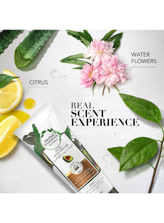 Herbal Essences كريم تركيبي 3 في 1 من هيربال إسينسز خالي من الكبريتات مع الألوة + زيت الأفوكادو - Image 4